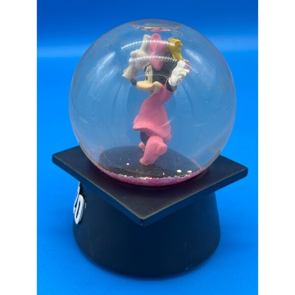 Disney 2020 Minnie Mouse Graduation Snow Globe With Wind-Up Musical Module - Picture 4 of 7
